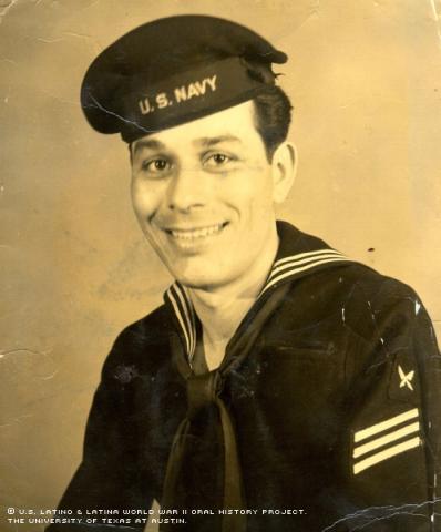 Joe Alcoser as a young sailor, around 1946. Mr. Alcoser's Naval Reserve Active Duty unit was recalled during the Korean War.