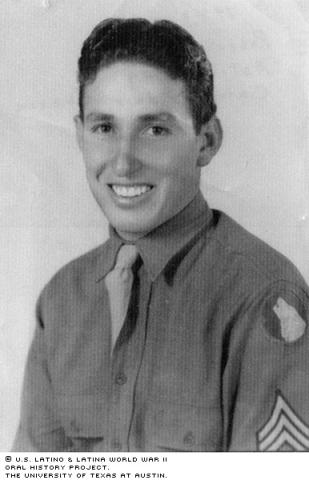 Roberto Chapa, Active duty, Camp Adair, Oregon,1943.