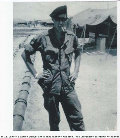 Vidal Rubio, last picture in uniform, 25th Inf. Division 1st Bn. STH Mech Inf. Cuchi South Vietnam.