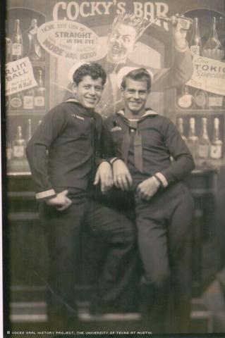 John (left) and Bruce Parks in San Francisco in 1945.
