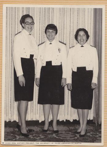 2 A/E Nurses at the Tachi\O\"Club in 1967.\"By the order of the base/hosp commander - all officers on base are attending a dinner at the\"O\"Club in\"Dress Mess\"Uniforms.\""