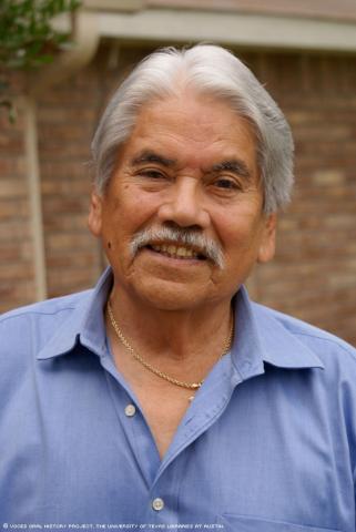 Juan Mejia was interviewed by Laura Barberena for the Voces Oral History Project on May 11, 2011 at his home in San Antonio, Texas.