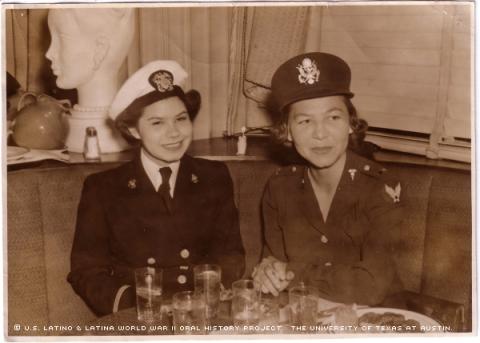 Beatrice Amado Kissinger (left) and Carmen Romero Phillips (right) - Voces Oral History Project