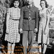 1942 - The first time Mary (right) had seen her brother, who went into the Army in 1941, in uniform.  Sandy Olvera, her sister in law (married to brother Snow Olvera) is at Herman's left.
